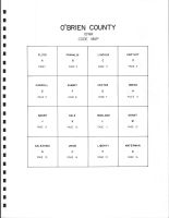 O'Brien County Code Map, O'Brien County 1976